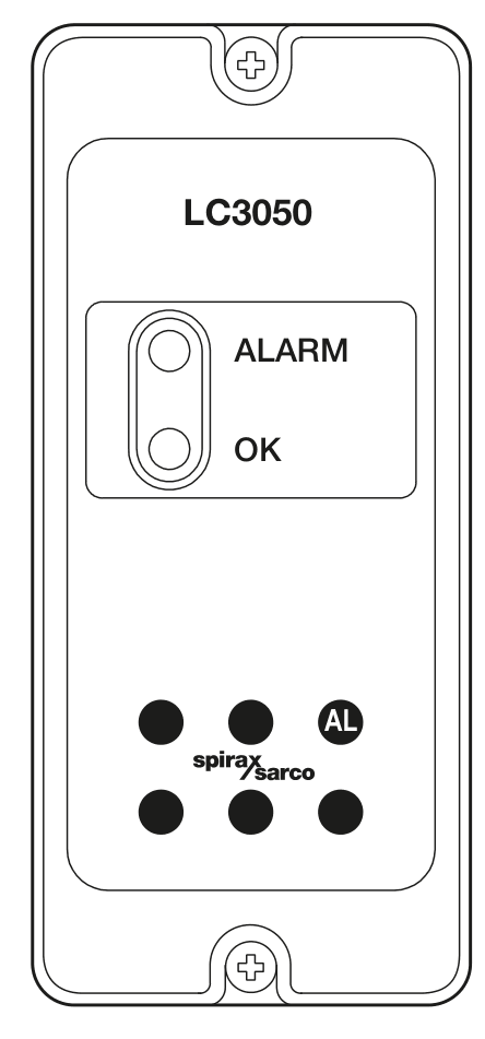 Panneau avant LC3050 avec LED de niveau normal et d alarme et bouton de test AL