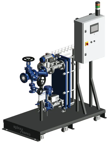EasiHeat packaged heat exchanger system configuration drawing